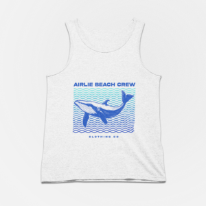 blue whale singlet white