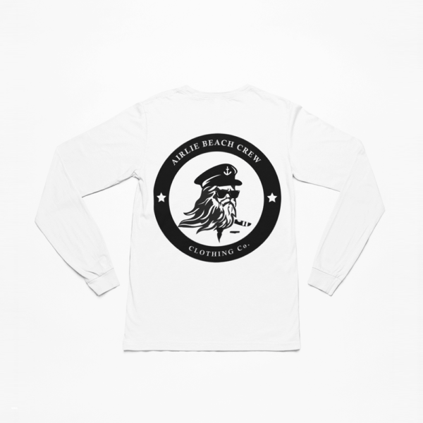 captain long sleeve white