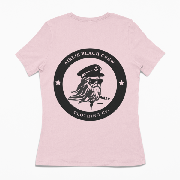 captain t-shirt women's pink