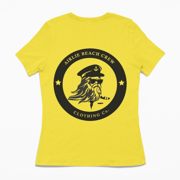 captain t-shirt women's yellow