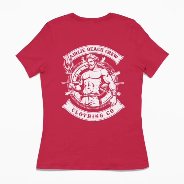 Poseidon t-shirt woman's red