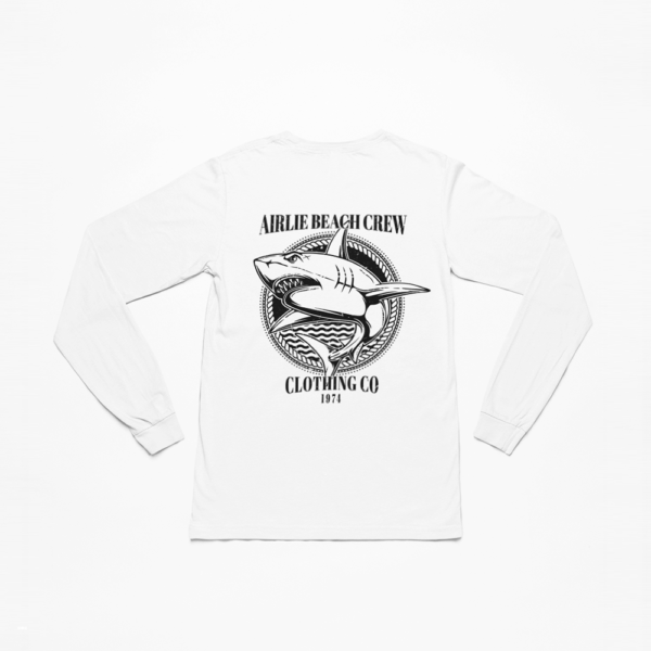 shark long sleeve white