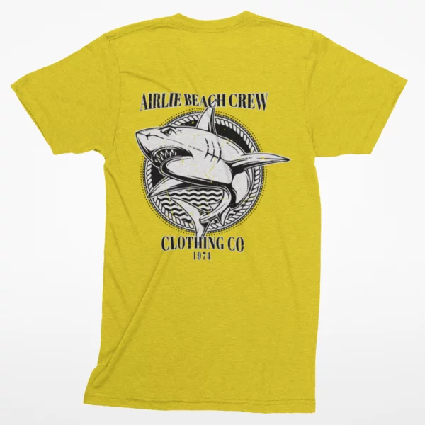 shark yellow t-shirt