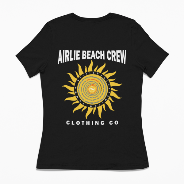 sun t-shirt women's black