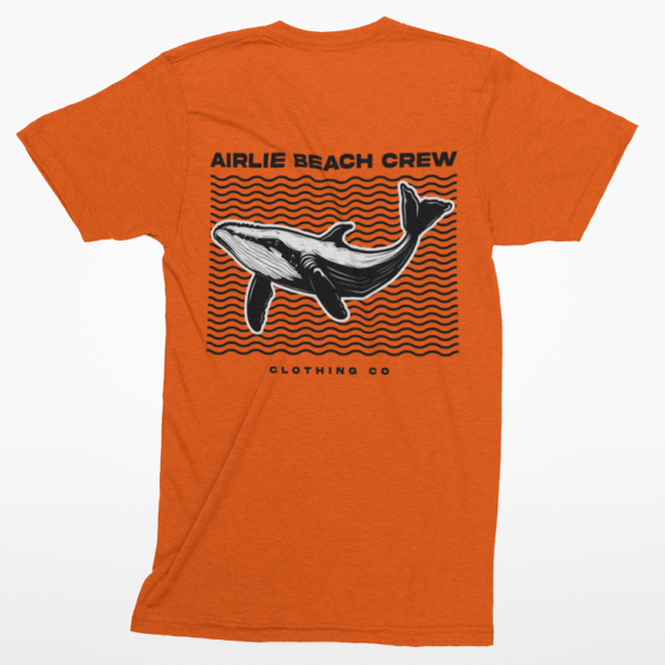 whale t-shirt orange