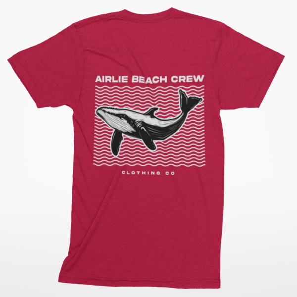 whale red t-shirt